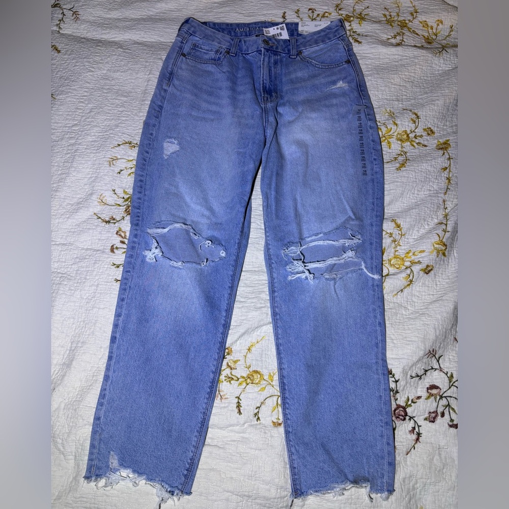 American Eagle Strigid Curvy Mom Jean